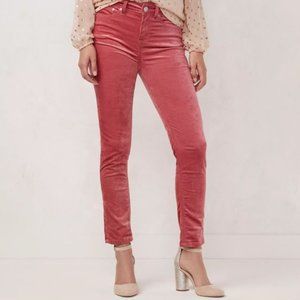 NWT Lauren Conrad Velvet High-Rise Ankle Jeans